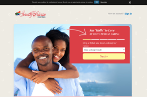 South African Dating Homepage Image